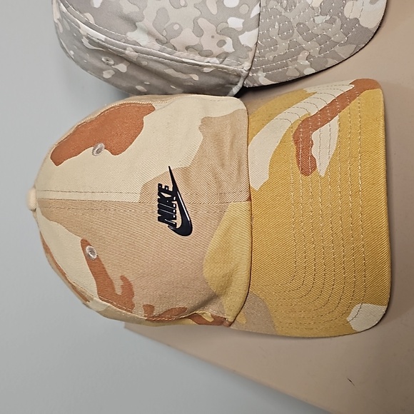 Nike × Streetwear RARE Nike Desert Camo Yellow Light Brown Adjustable Hat - Picture 2 of 12